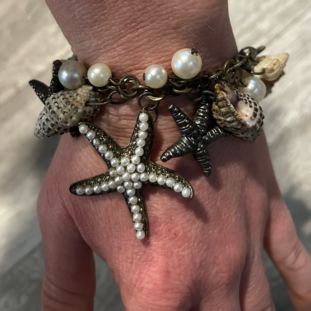 Beach themed charm bracelet
